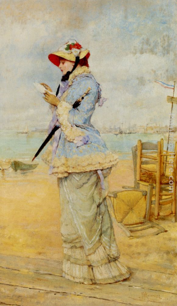 Lady by the Sea painting - Frederick Hendrik Kaemmerer Lady by the Sea art painting Lady by the Sea painting - Frederick Hendrik Kaemmerer Lady by the Sea art painting